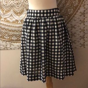 •3 for $20• URBAN OUTFITTERS B&W GINGHAM  PLAID MIDI SKIRT